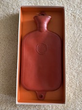 Vintage Paris Davol Rubber Hot Water Bottle Made In USA With Original Box Red picture
