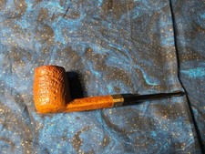 Vintage Charatan's Make 101 DC Billiard Brass Band Estate Smoking Pipe picture