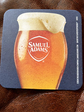 NEW SAM ADAMS BEER COASTER  MINT HARD TO FIND BIG EAST UNIQUE BUY IT NOW picture