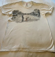 Walt Disney T-shirt featuring Walt holding Mickey's hand -Size Small 'Pre-Owned' picture