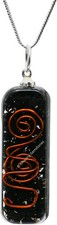 Amazing Gemstone Shungite Orgone Healing Pendant Necklace for Protection for Men picture