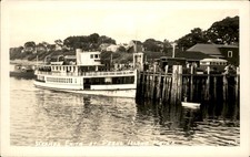 Peaks Island Maine ME Steamer Emita c1920s-30s Real Photo Vintage Postcard picture