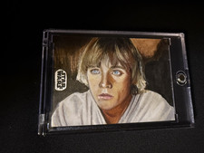 2024 Topps Chrome Star Wars Luke Skywalker Sketch Artist Semra Bulut Auto 1/1 picture