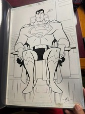 SUPERMAN Original Comic Art Gotham Adventures #36 Page 1 DC Published Art picture