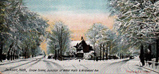 C1900s - Jackson Michigan Snow Scene Wildwood Ave Postcard - P24 picture