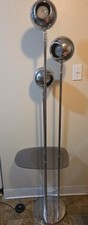 ICONIC ROBERT SONNEMAN MCM ARTICULATED CHROME EYEBALL FLOOR LAMP picture