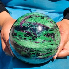 5.67 LB Large Natural Ruby Zoisite Sphere Crystal Healing Stone Specimen 5158 picture