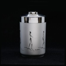 Vintage Radaelli Caimi F.lli Italy Aluminum Cigarette Dispenser MCM Push Button picture
