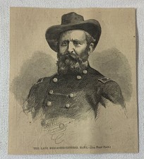 1864 magazine engraving~ BRIGADIER GENERAL ALEXANDER HAYS picture