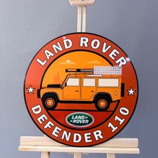 Land Rover Defender 110 – Adventure Edition Vintage Metal Sign – 50 cm (19.7”) picture