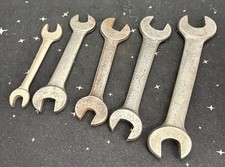 Vintage Open Ended Wrenches Lot Of 5 Unbranded Different Sizes picture