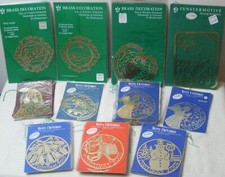 Biedermann Brass Christmas Ornaments YOU CHOOSE Collectible 1981-2004 NOS picture