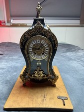 Vintage Franz Hermle Louis XV Style Marquetry Mantel Clock picture