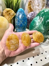 Lemon Quartz Crystal Hematoid Stone Rock Healing Crystals Reiki Yoga 3