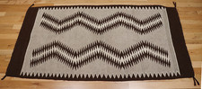 Antique 1930s Navajo Rug Native American Lightning or Storm Variant? 62