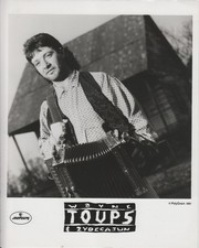 Cajun Zydeco Musician WAYNE TOUPS B&W 8x10 Publicity PHOTO 1991 picture