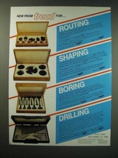 1987 Freud Bit Sets Ad - Router, Cabinet, Forstner Bit Sets picture