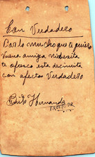 RARE CUBAN TROVA BENITO HERNANDEZ INSCRIBED SIGNED AUTOGRAPH 1946 ORIG MA81 picture