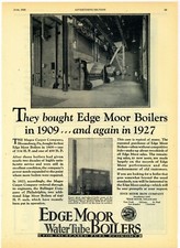 1928 Edge Moor Boilers Ad: Magee Carpet Co. Factory - Bloomsburg, Pennsylvania picture
