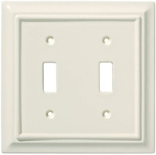 (As-Is) Brainerd  - Wood Architectural Double Switch Wall Plate picture