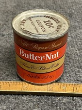 Rare Sealed Butternut Coffee Tin Miniature 1.55 Oz Salesman Sample  picture