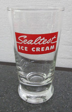VINTAGE SEALTEST ICE CREAM DRINKING GLASS 5 1/4 IN. TALL picture