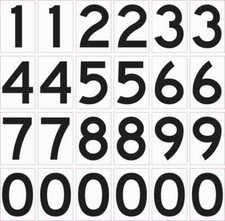 1.25 x 1.75 Mailbox Numbers Permanent Vinyl Stickers Sign Door Permanent Decal picture