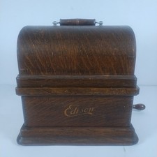 Edison Fireside Model A Combination Cylinder Phonograph For Parts or Repair picture