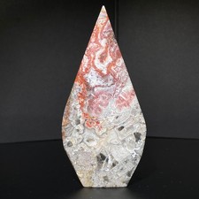 118g Natural Mexican striped agate water drop quartz crystal sample picture