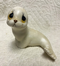 Otagiri White Porcelain Seal Figurine 4 Inch Made in Mexico Ceramic picture