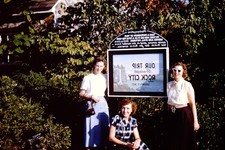 OCT 1951 Women Rock City Sign Lookout Mountain Tennessee Slide CT-A picture