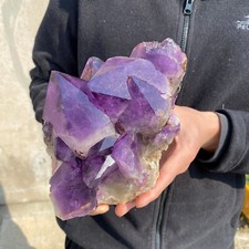 6.2lb Large Natural Amethyst geode quartz cluster crystal specimen Healing picture