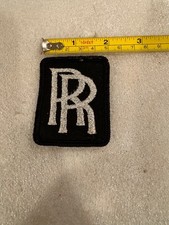 VINTAGE STYLE ROLLS ROYCE EMBROIDERED IRON-ON PATCH picture