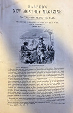 1867 Civil War Battle of Cedar Mountain illustrated picture