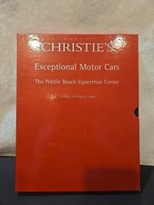 CHRISTIE'S Exceptional Motor Cars Auction Aug 20 2000 Pebble Beach FULL CATALOGS picture