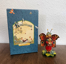 Kindertraum Butterfly Girl Figurine by Käthe Wohlfahrt Wood Painted Boxed 4
