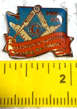 WASHINGTON MASONS SHAPING THE FUTURE 2000-2001 Enamel Lapel Tack Pin  picture