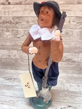 Byers Choice 1999 Pilgrim Man Plimoth Plantation with Rifle & Tag Signed NEW picture