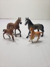 Lot Of 4 Schleich Horses & Foals Peruvian Paso Mare Cheval De Selle Francais picture