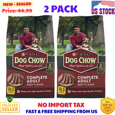 (2 pack) Purina Dog Chow Complete Adult Dry Dog Food for Adult Dogs 18.5 lb Bag picture