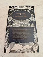 Antique In Loving Memory  Samuel Turk 1922  Gone But Not Forgotten Memorial Card picture