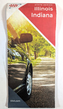 New AAA Illinoios-Indiana STATE ROAD MAP Highway Tour OH/WV LATEST 2025 picture