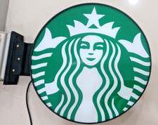 New Style Double Face 2 Sides Starbucks スターバックス Coffee Tea Cafe LIGHT BOX SIGN picture