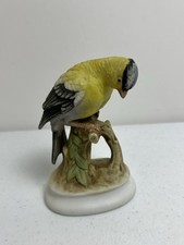 Lefton Hand Painted Gold Finch Bird Figurine China KW395 Yellow picture