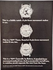 1968 Bulova Watch Co Caravelle MCM Retro Original Print Ad Life Magazine 60s picture