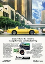 1986 1987 Bose Chevrolet Camaro Iroc Original Advertisement Print Art Car Ad K77 picture