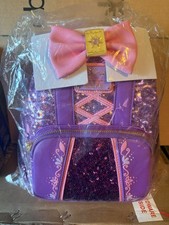 🚀 Loungefly Disney Rapunzel Sequin Glow Mini Backpack  ✅📦 picture