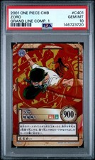 2001 ONE PIECE CARDDASS HYPER BATTLE GRAND LINE COMPILATION 1 #C401 ZORO PSA 10 picture