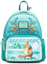 Loungefly Disney Moana Heihei & Moana Ocean Sailing Floral Backpack LE Exclusive picture