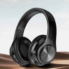 Wireless Bluetooth 5.0 Headphone With Microphone On-Ear Headset Stereo Sound Ear picture